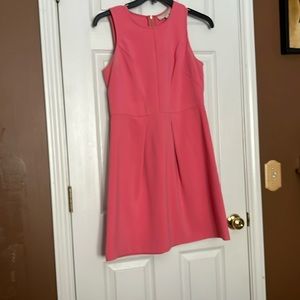 Loft sleeveless pink dress size 4
